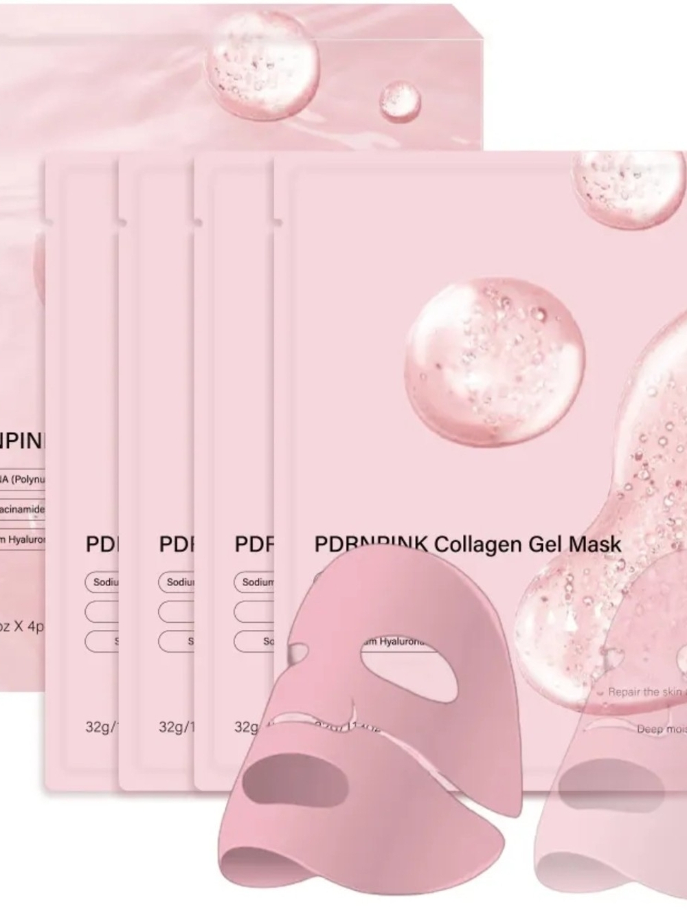 Face Mask — Hydrating Pink Sheet Mask (Pack Of 4)